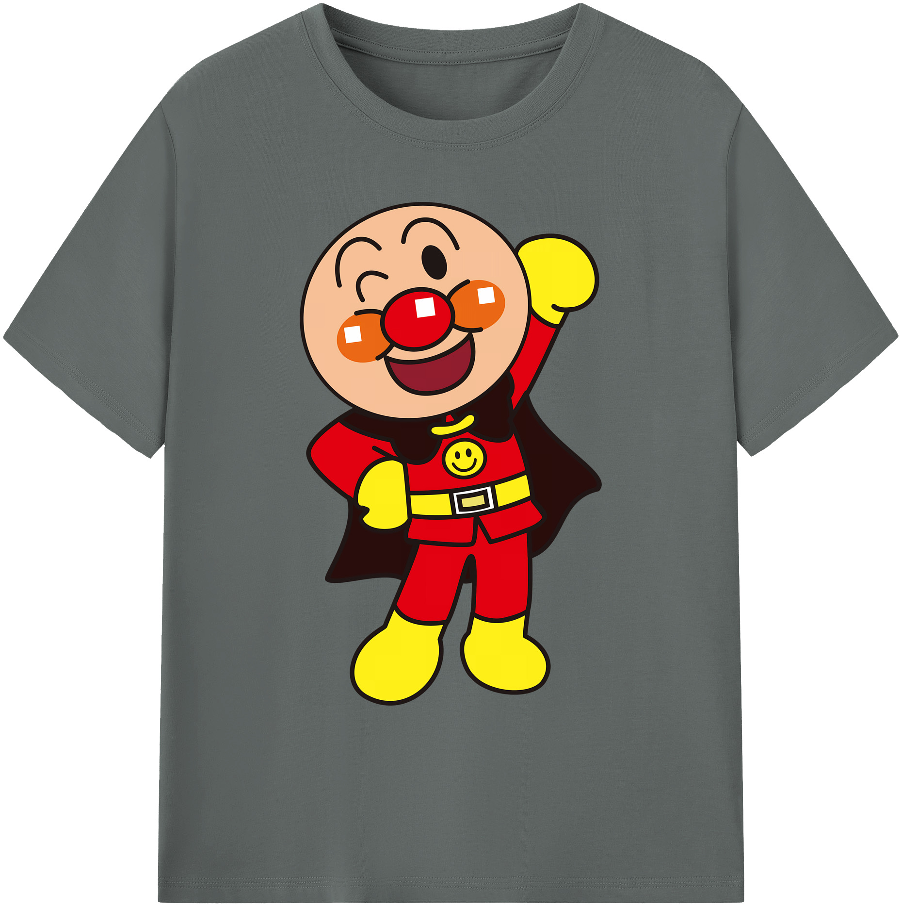 （画像用） アンパンマン Anpanman 綿100％ メンズ半袖Tシャツ｜肌触りやわらか＆通気性